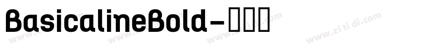 BasicalineBold字体转换