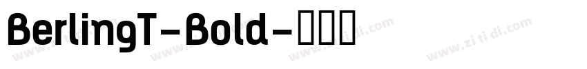 BerlingT-Bold字体转换
