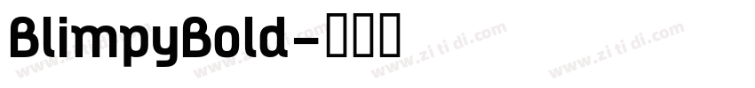 BlimpyBold字体转换
