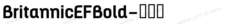 BritannicEFBold字体转换