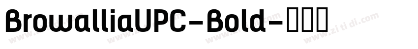 BrowalliaUPC-Bold字体转换