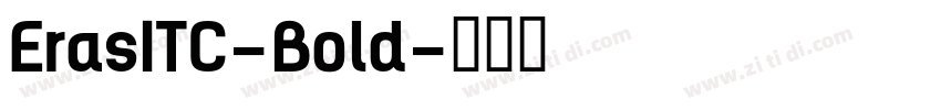 ErasITC-Bold字体转换