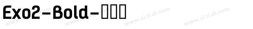 Exo2-Bold字体转换