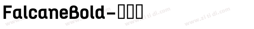 FalcaneBold字体转换