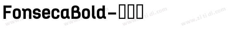 FonsecaBold字体转换