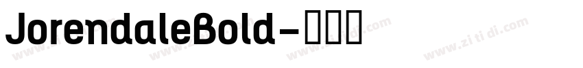 JorendaleBold字体转换