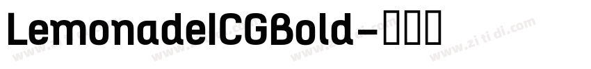 LemonadeICGBold字体转换