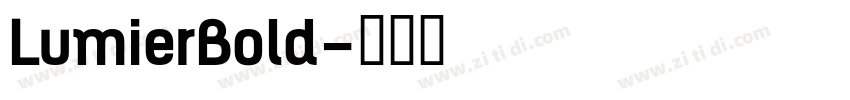 LumierBold字体转换