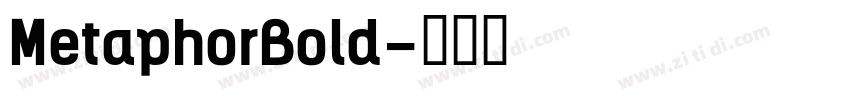 MetaphorBold字体转换