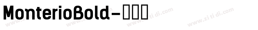 MonterioBold字体转换
