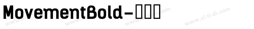 MovementBold字体转换