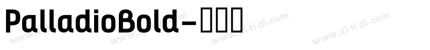 PalladioBold字体转换