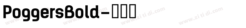 PoggersBold字体转换