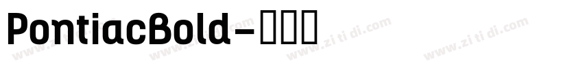 PontiacBold字体转换