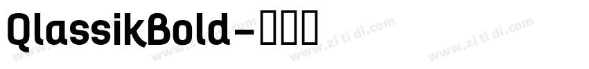 QlassikBold字体转换