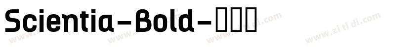 Scientia-Bold字体转换