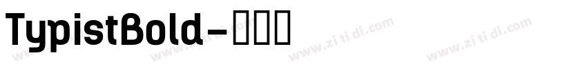 TypistBold字体转换