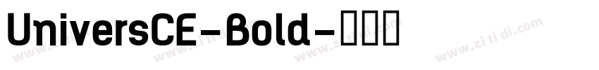 UniversCE-Bold字体转换