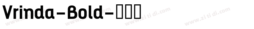 Vrinda-Bold字体转换