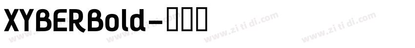 XYBERBold字体转换