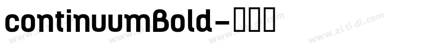 continuumBold字体转换