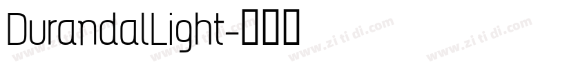 DurandalLight字体转换
