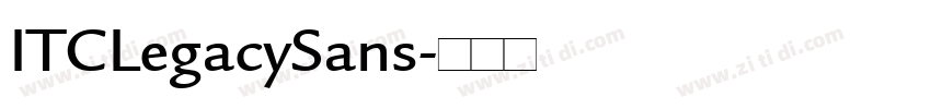 ITCLegacySans字体转换