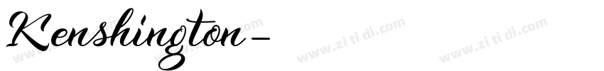 Kenshington字体转换