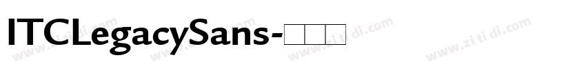 ITCLegacySans字体转换