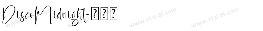 DiscoMidnight字体转换