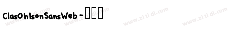 ClasOhlsonSansWeb字体转换