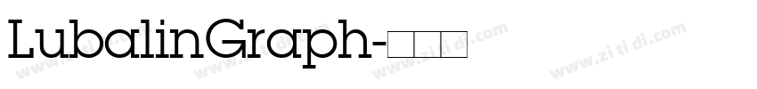 LubalinGraph字体转换