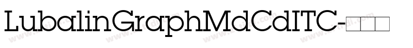 LubalinGraphMdCdITC字体转换