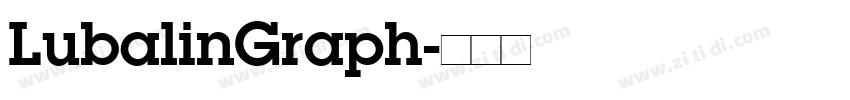 LubalinGraph字体转换