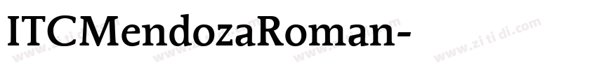 ITCMendozaRoman字体转换