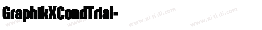 GraphikXCondTrial字体转换