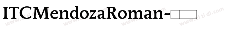 ITCMendozaRoman字体转换