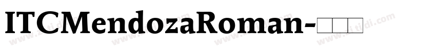 ITCMendozaRoman字体转换