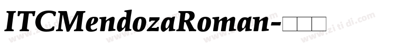 ITCMendozaRoman字体转换