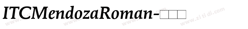 ITCMendozaRoman字体转换