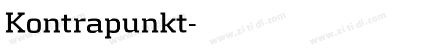 Kontrapunkt字体转换