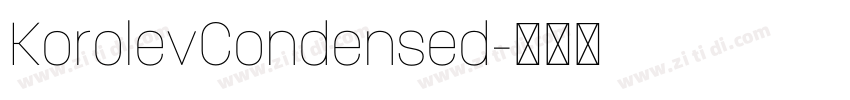 KorolevCondensed字体转换 KorolevCondensed字体转换