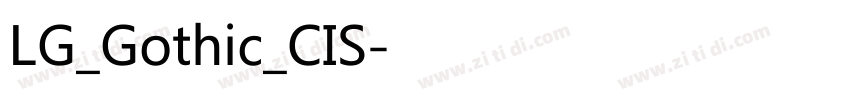 LG_Gothic_CIS字体转换