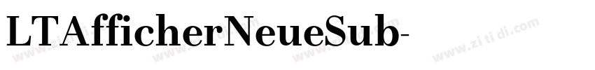LTAfficherNeueSub字体转换