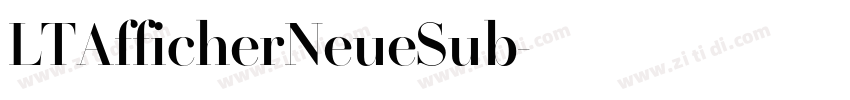 LTAfficherNeueSub字体转换