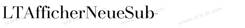 LTAfficherNeueSub字体转换