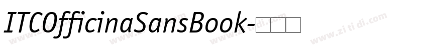 ITCOfficinaSansBook字体转换