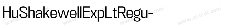 HuShakewellExpLtRegu字体转换