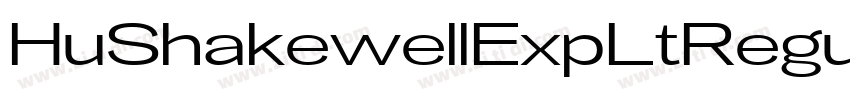 HuShakewellExpLtRegu字体转换