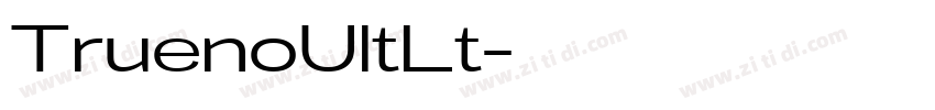 TruenoUltLt字体转换